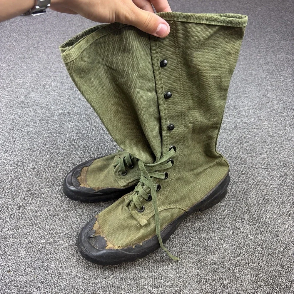 Original WWII US Army M1942 Jungle Boots Dated Sept 19 1942 US Rubber Co Sz 6.5